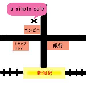 [a simple Cafe]̒n}